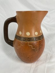 Mexican Made Ceramic Pitcher