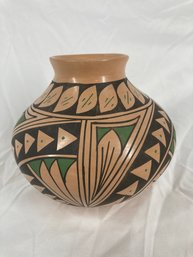 Mary Chavira Signed Ceramic Pot