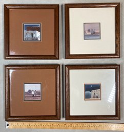 Set Of Four Framed Donna Bridgman Watercolor Paintings