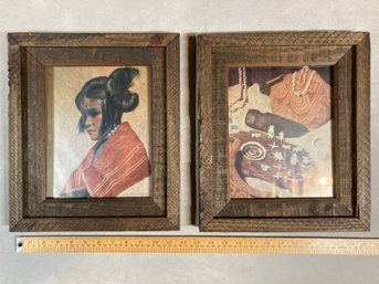 Two Pieces Of Framed Southwestern Art