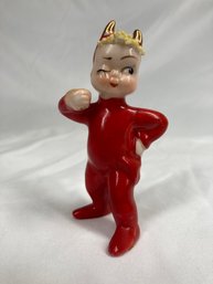 Vintage Japanese Made Ceramic Devil Figurine