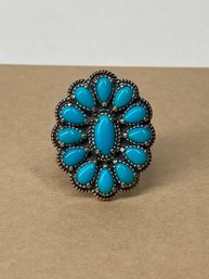 Beautiful American West Turquoise & Sterling Ring