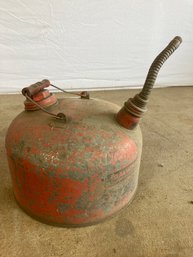 Vintage Red Metal Gas Can