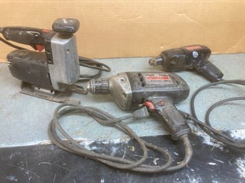 Two Craftsman Corded Drills & Craftsman Corded Jigsaw