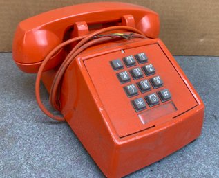 The Orange Phone, Vintage Landline Phone
