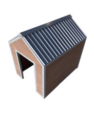 Nice 29 Inch Tall Dog House With Metal Roof