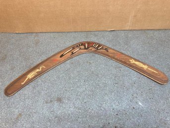 Authentic Handmade Australian Wooden Boomerang With Repair (See Photos)