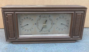 Vintage Temperature, Barometer & Humidity Gauge