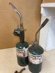 Two Green Propane Torches
