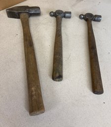 Two Ball Peen Hammer & Small Sledge/wedge Hammer