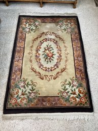 6 Foot X 4 Foot Floral Rug With 3 Anti Slip Pads