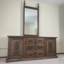 Retro Williams Brothers Dresser With Mirror