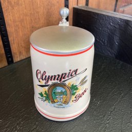 Vintage Olympia Lidded Beer Mug