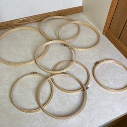 Collection Of Embroidery Hoops
