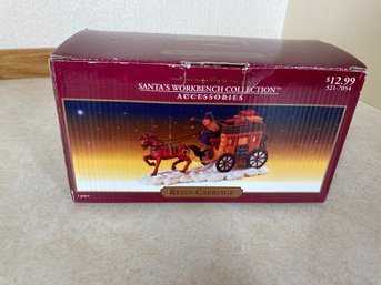 Resin Carriage Christmas Decoration
