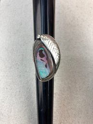 Silver & Opal Stone Ring