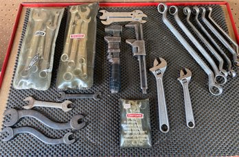 Great Assortment Of Wrenches Featuring Craftsman Metric & Standard Sets, Offset Wrenches,& Adjustable Wrenches