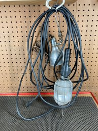 Two Corded Work Lights