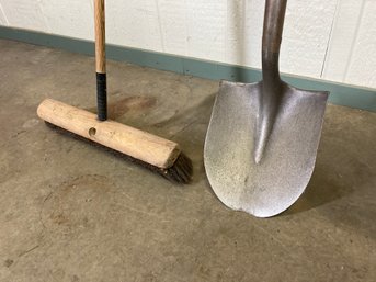 Push Broom & Shovel