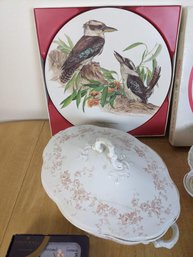 Vintage Dishes & Coasters With Matching Placemats