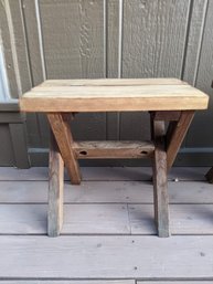 Small Wood Stool (1 Of 3)