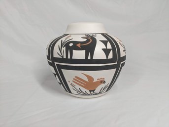 Artisans Signed Southwestern Ceramic Pot