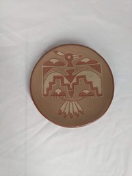 Tomasita Montoya Signing Ceramic Plate