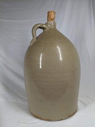 Antique UHL 5 Gallon Ceramic Jug With Wooden Stopper