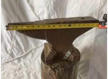 Vintage Anvil On A Stump