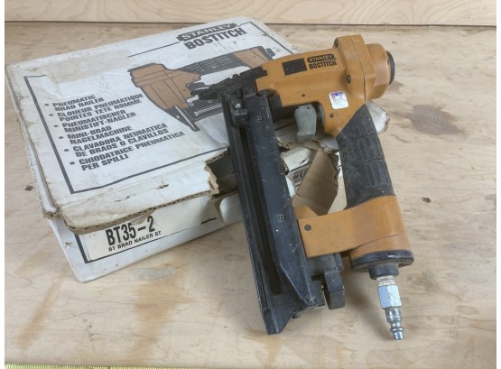 Stanley Bostitch Brand Pneumatic Brad Nailer With Box, Made In The USA