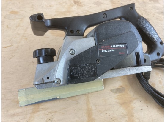 Sears Craftsman Brand Industrial Electric Hand Planer