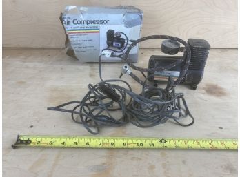 Portable Air Compressor With Car Adapter Cord