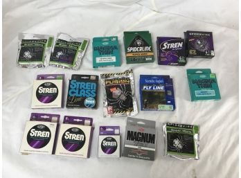 Box Of Assorted Fishing Lines