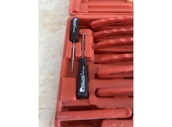 Pittsburgh Brand 11 Piece Snap Ring Pliers Set In Red Original Carrying Case