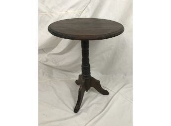 Beautiful Antique Round 27 Inch Tall Table