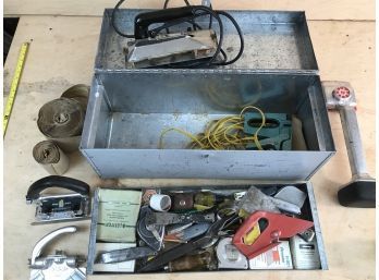 Big Vintage Toolbox Loaded With Wide Assortment Of Tools (See Photos)
