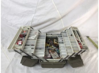 Vintage Tackle Box Full Of Hooks Lines And Stinkers