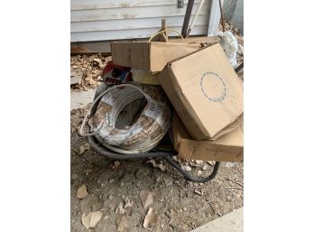 Wheel Barrel FULL Of Electrical Wire (GREAT VALUE! SEE PHOTOS)