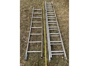 2 Light Duty Aluminum Ladders