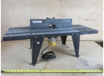 Craftsman Brand Router Table With Dewalt Brand DW610 Router