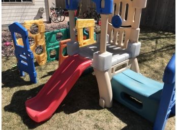 Really Fun Little Tikes Brand Outdoor Toddler Playset With Slide, Includes Extra Expandable Panels