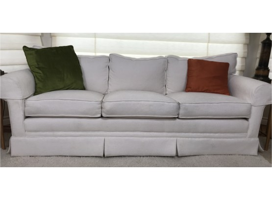 Great White Sofa, Clean Lines Wonderful Condition- Shows Slight Wear (see Photos)
