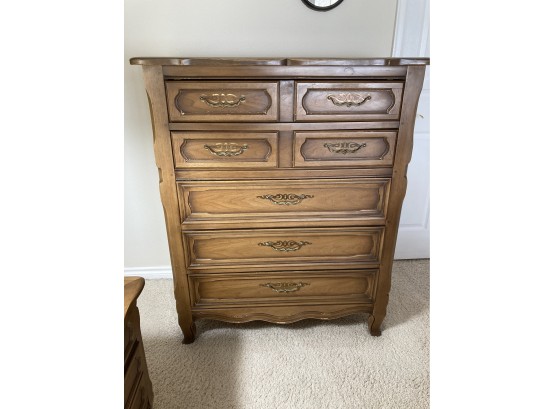 Vintage Tallboy Dresser By Drexel- Matches The Other Drexel Pieces Bedroom Pieces In The Auction