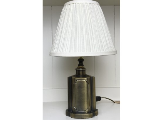 Small Shelf Lamp Brass Base