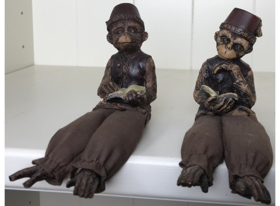 Adorable Monkey Shelf Figurines
