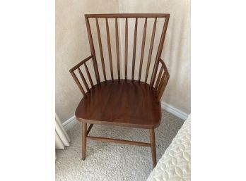 50's Wood Spindle Antique Cherry Arm Chair