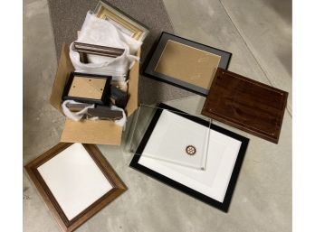 Assortment Of Frames & Document Display Plaques