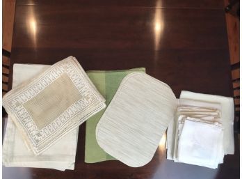 Assortment Of Placemats And Napkins
