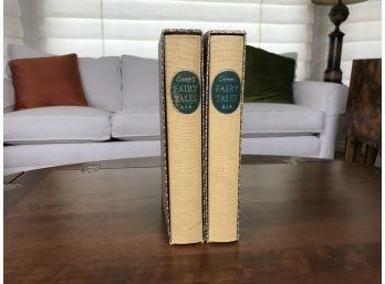 Vintage 1962 Grimm's Fairy Tales Two Volume Heritage Press Book Set