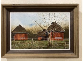 Beautiful Charles Sizemore Red Barn Scene- Painting- See Photos For Details